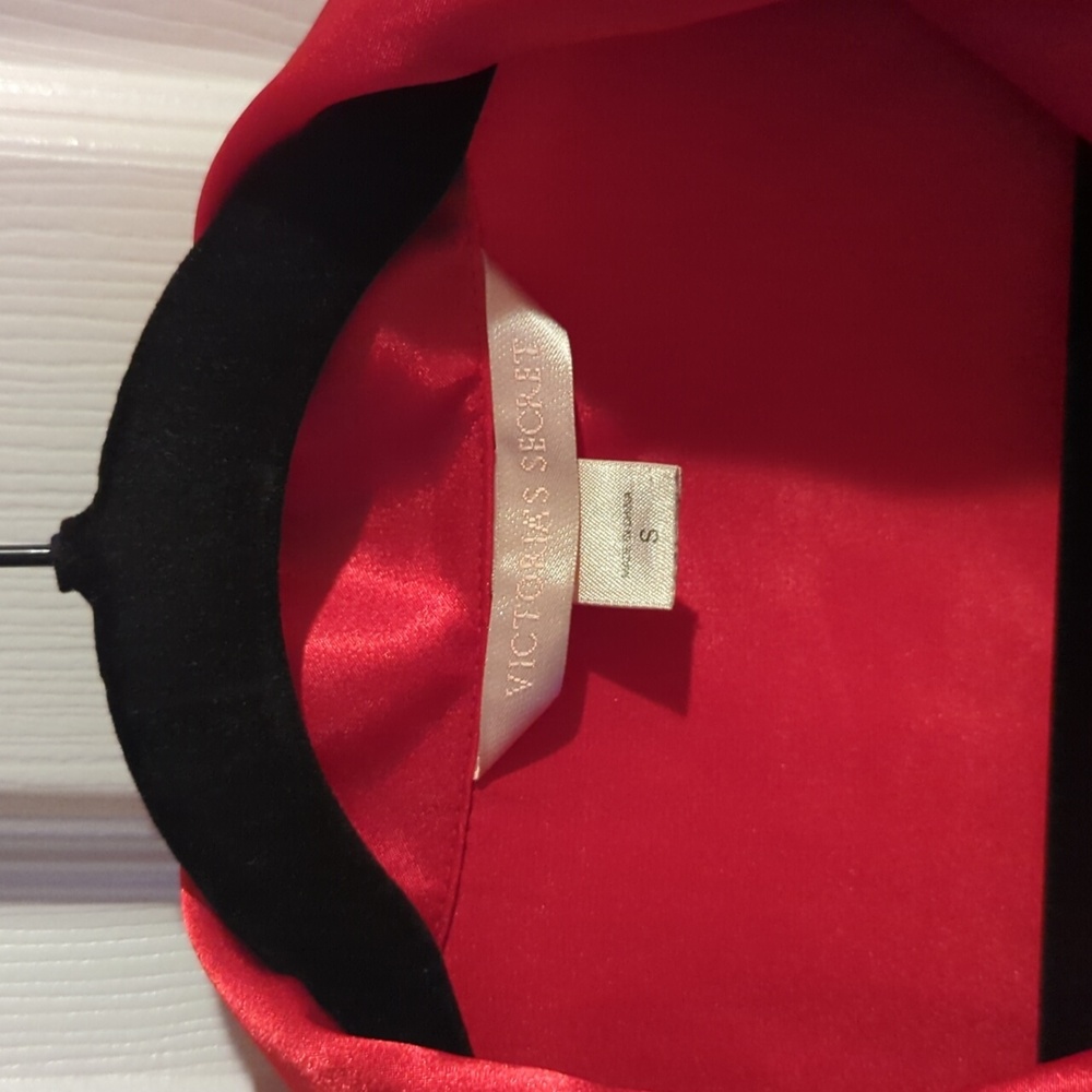 Victoria Secret "Satin" Pajama Top - Small/Red